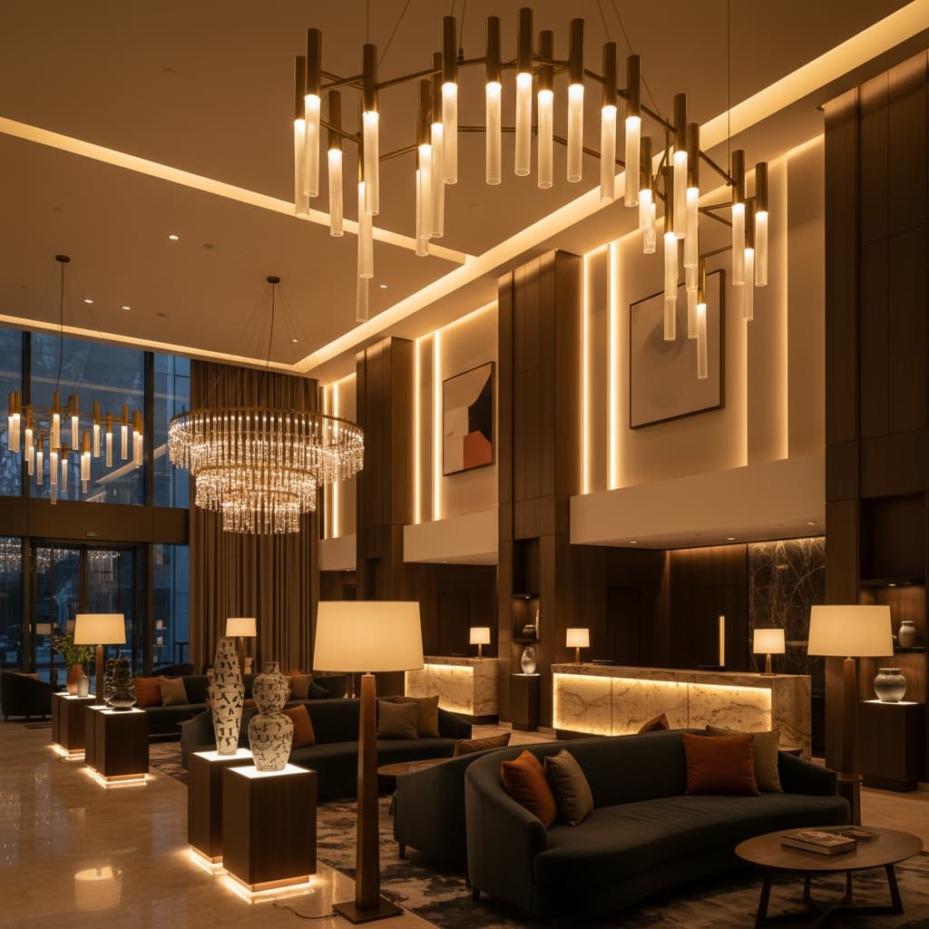 lobby evening ambiance 49807187