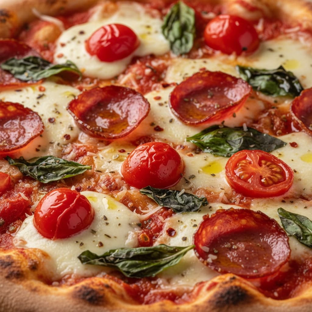 macro close up toppings 37897336