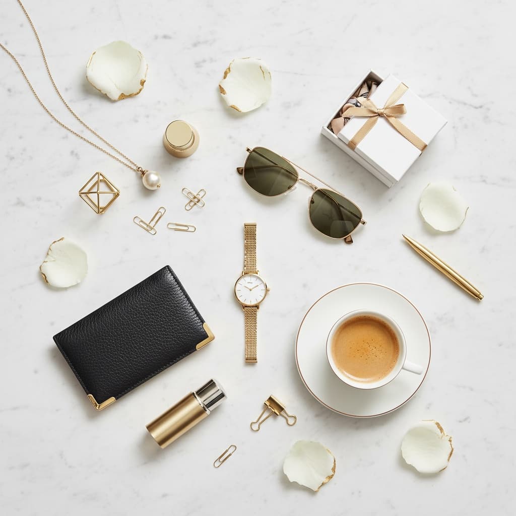marble luxury flatlay 42074936