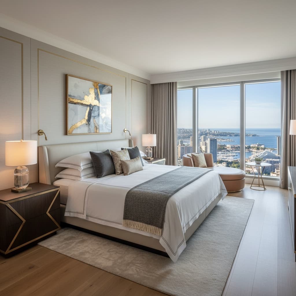 master bedroom wide angle 43074551
