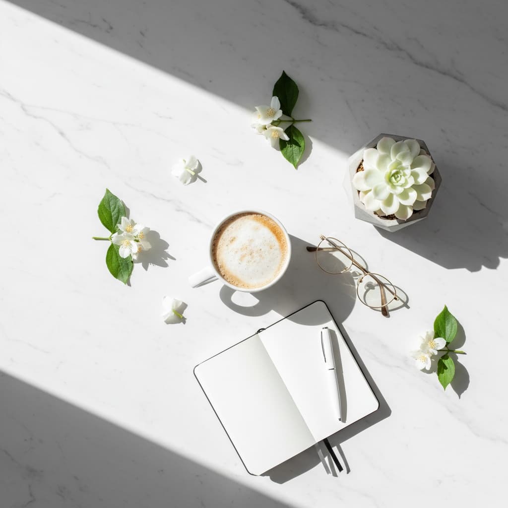 minimal white marble 10003375
