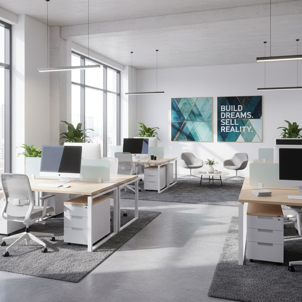 modern office wide angle 32507816