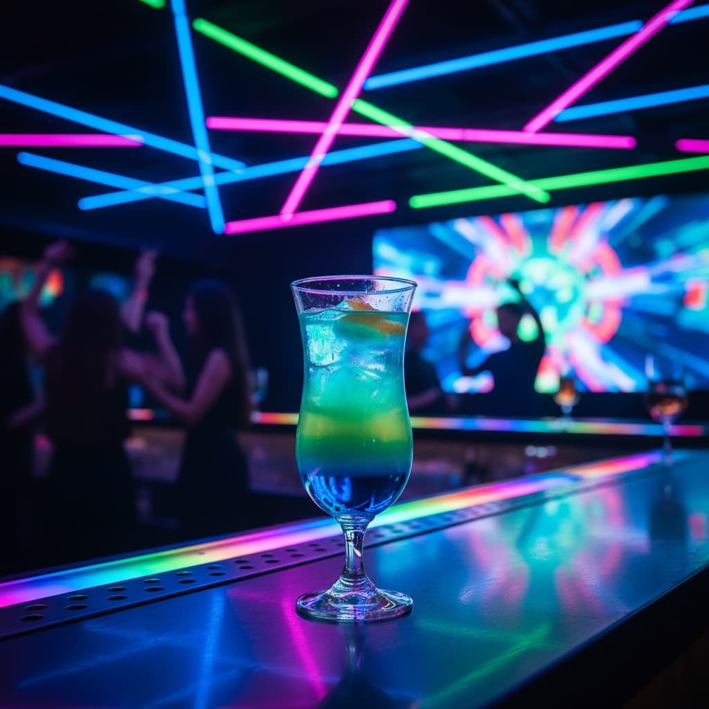 neon nightclub atmosphere 23699306