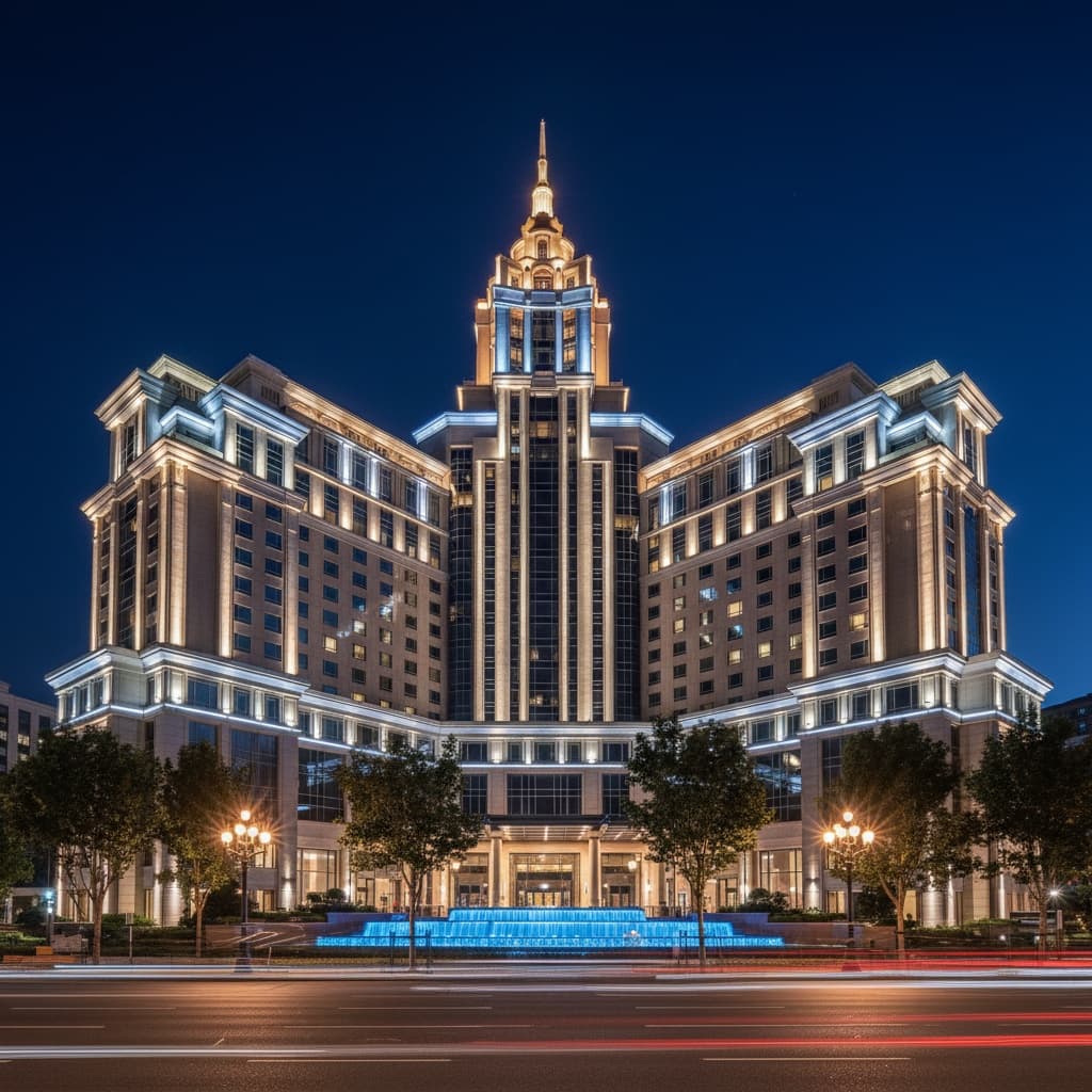 night illuminated exterior 55351797