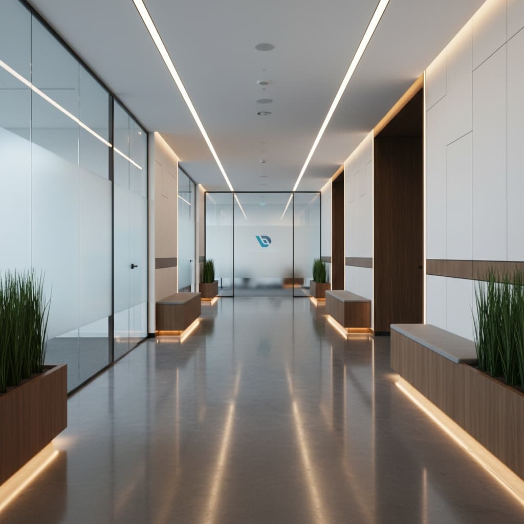 office corridor architecture 32658760