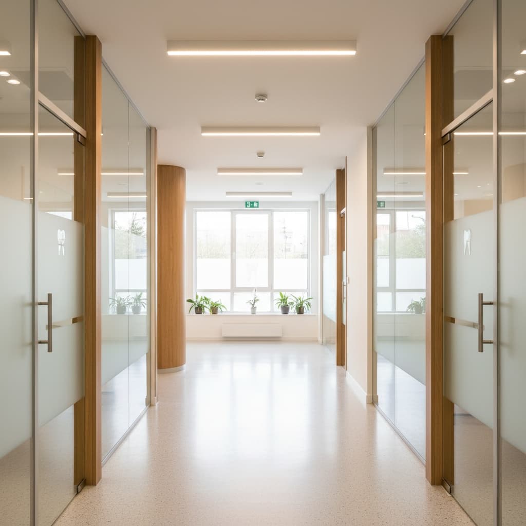 office hallway bright 67111772