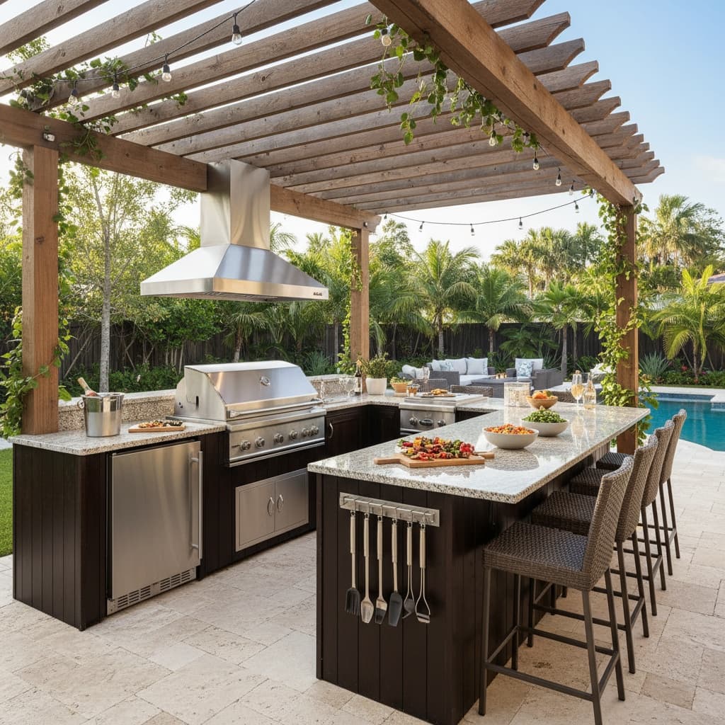 outdoor kitchen bbq area 66011723