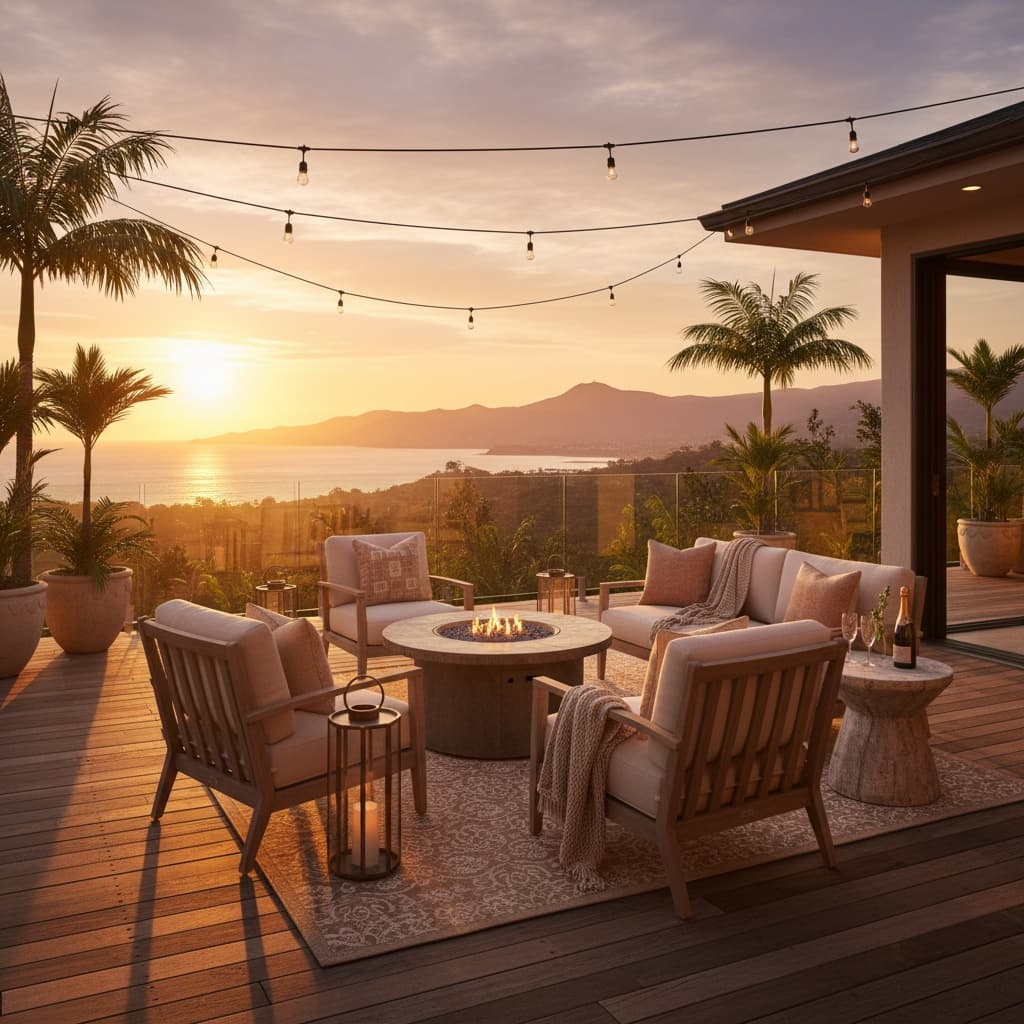 outdoor patio golden hour 31466880