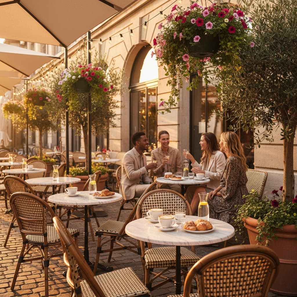 outdoor patio scene 80027622
