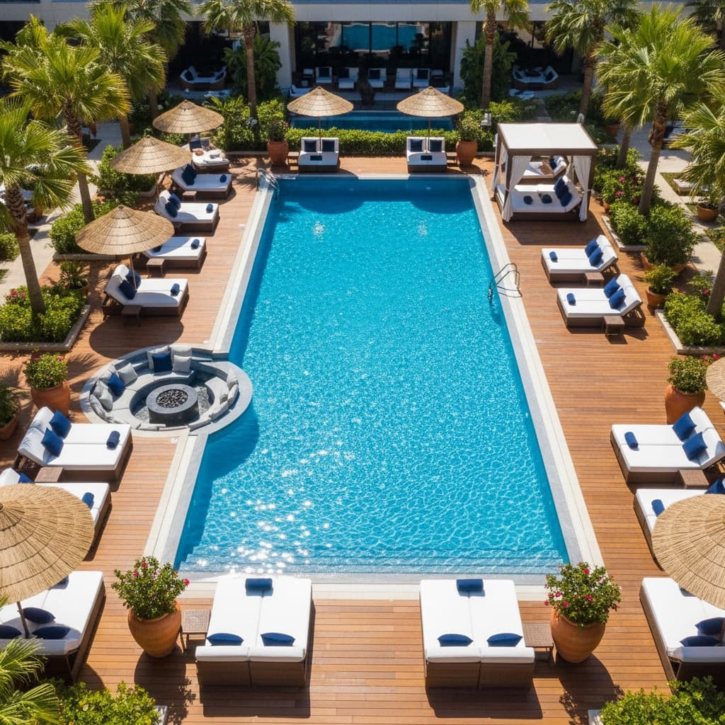 outdoor pool aerial 69221834