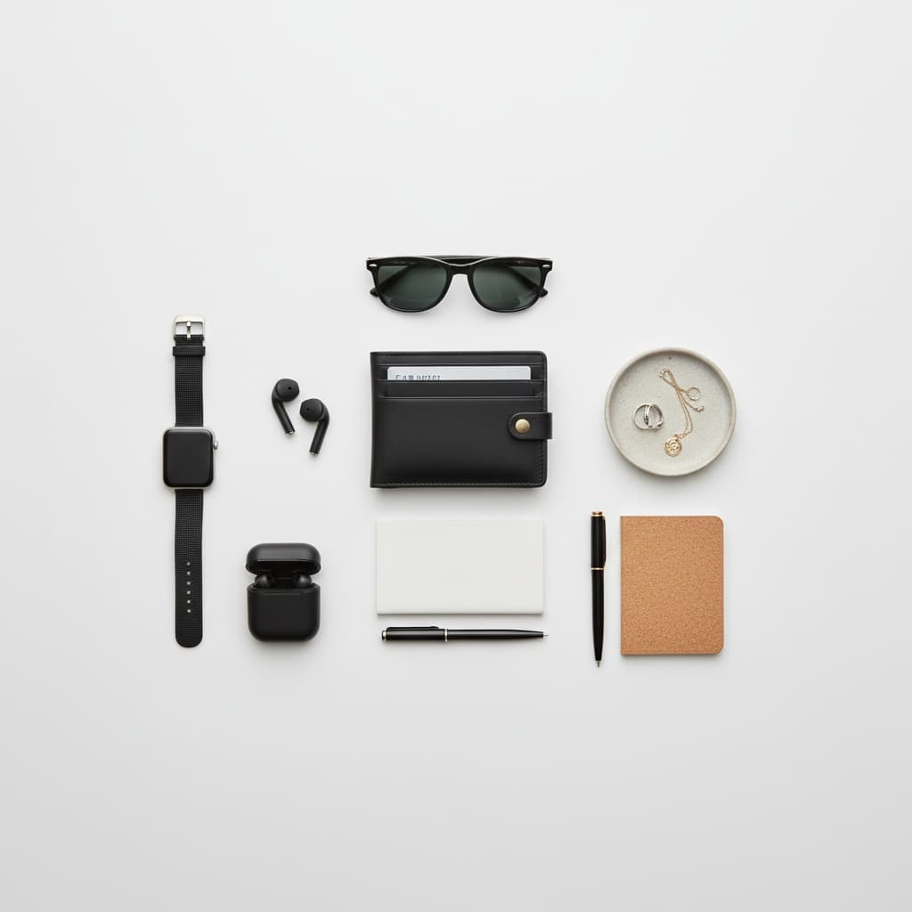 overhead flat lay 71842361