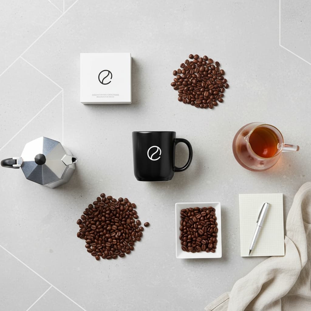 overhead flat lay composition 52775535