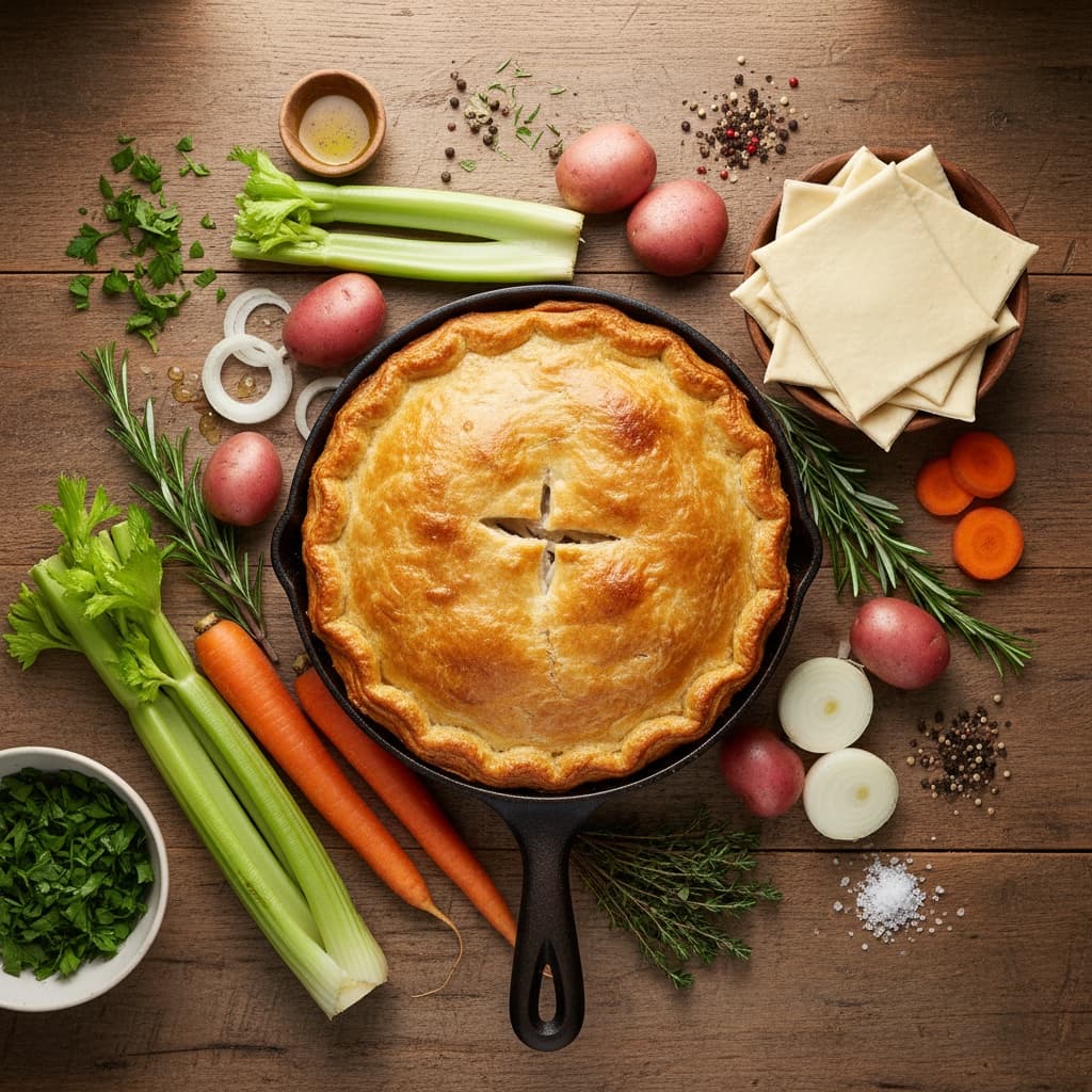 overhead flat lay ingredients 13797890