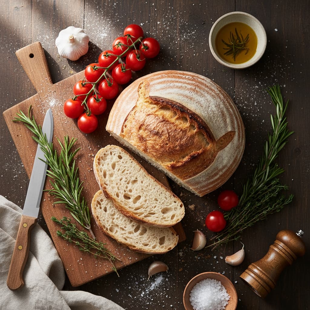 overhead flat lay ingredients 81466295