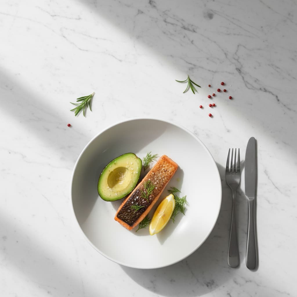 overhead flat lay marble 13417311