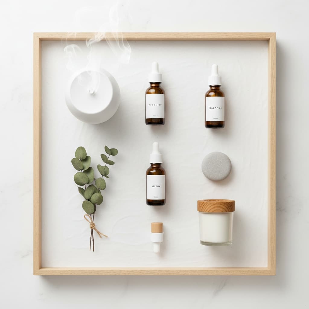 overhead flat lay product 53855334