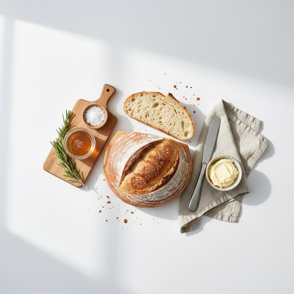 overhead flat lay white 57023515