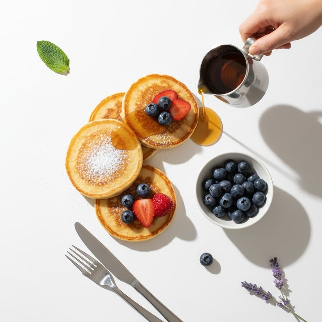 overhead flat lay white background 31653461