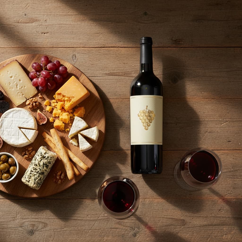overhead flatlay cheese board 81637540