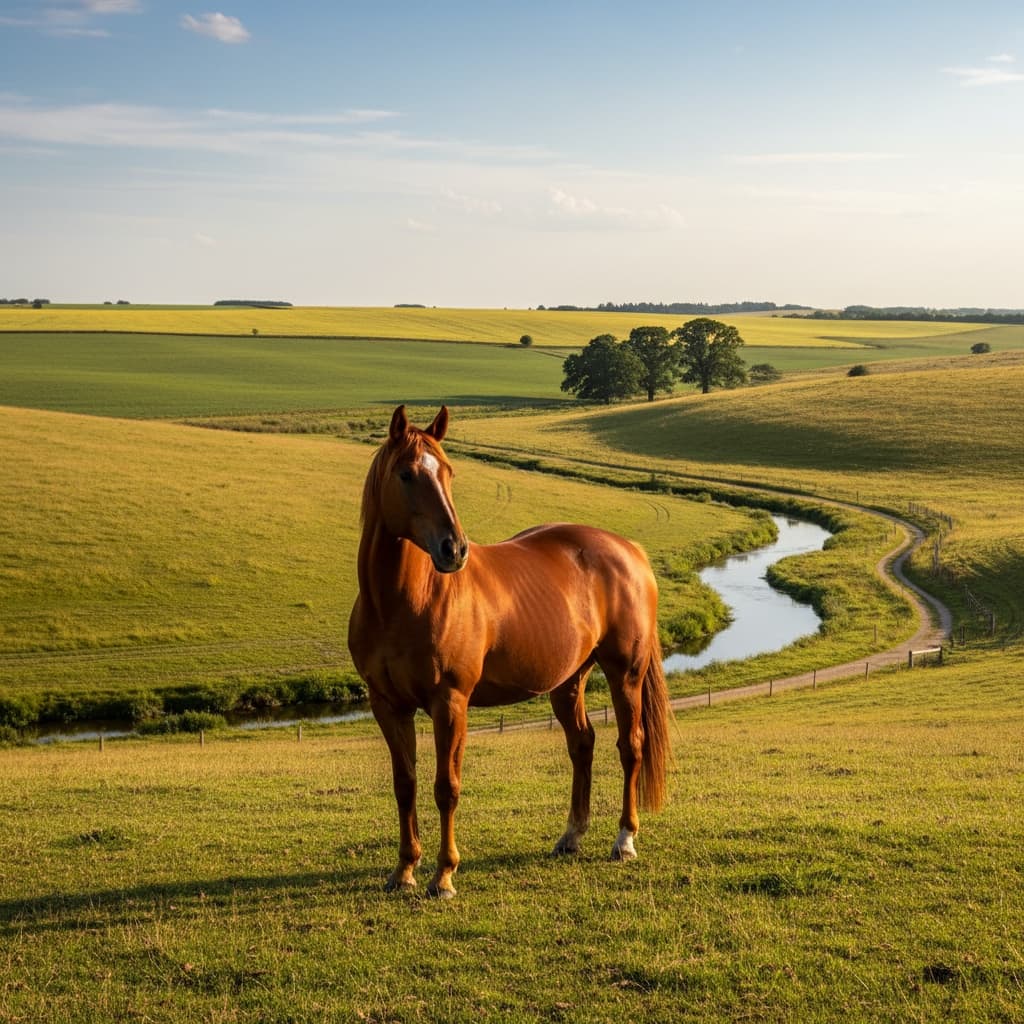 pastoral landscape scene 99225381