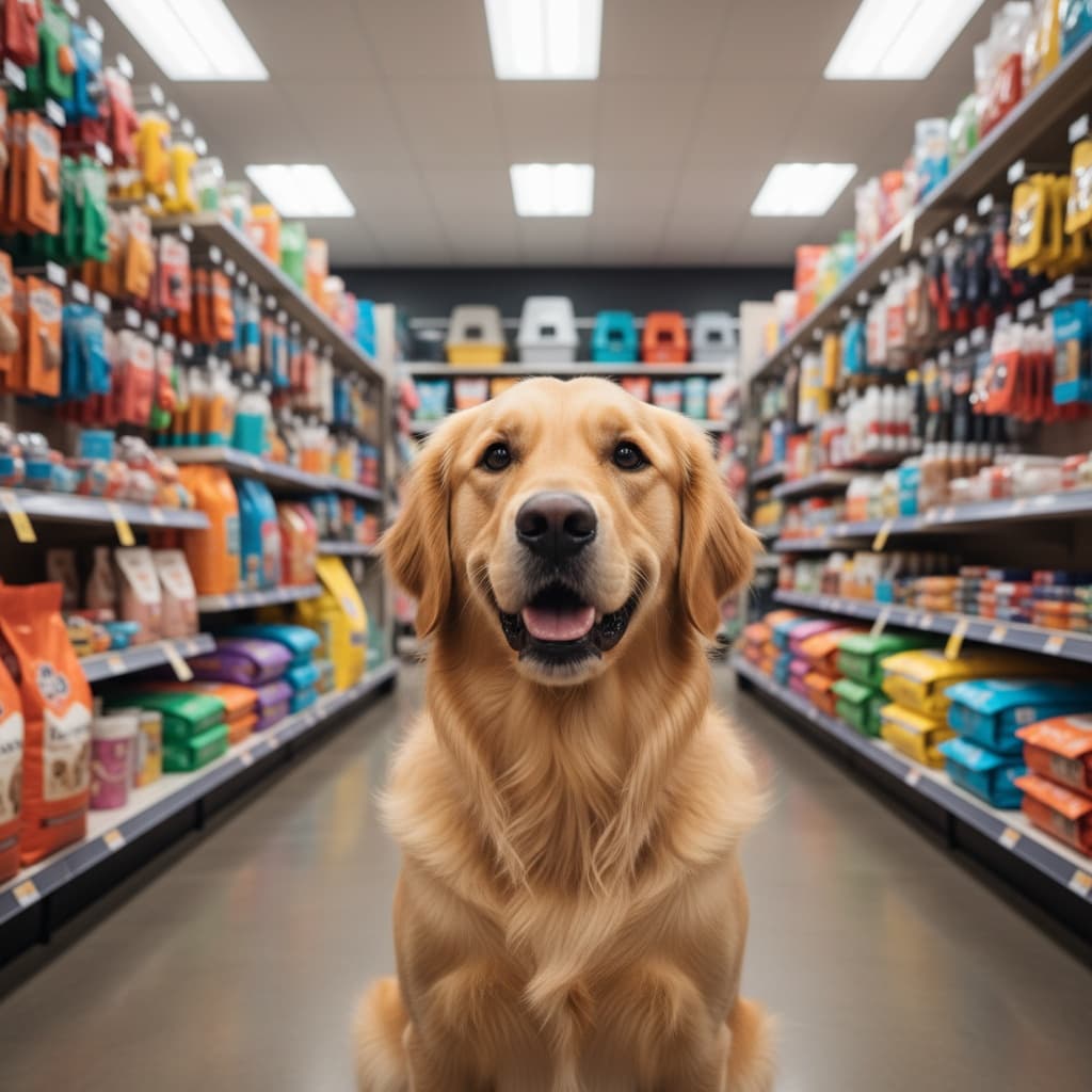 pet store shelf product display 14683056