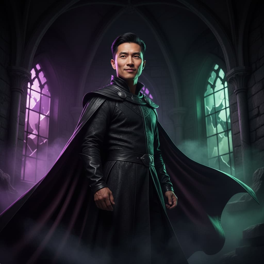 petite asian man villain dramatic portrait 30146760