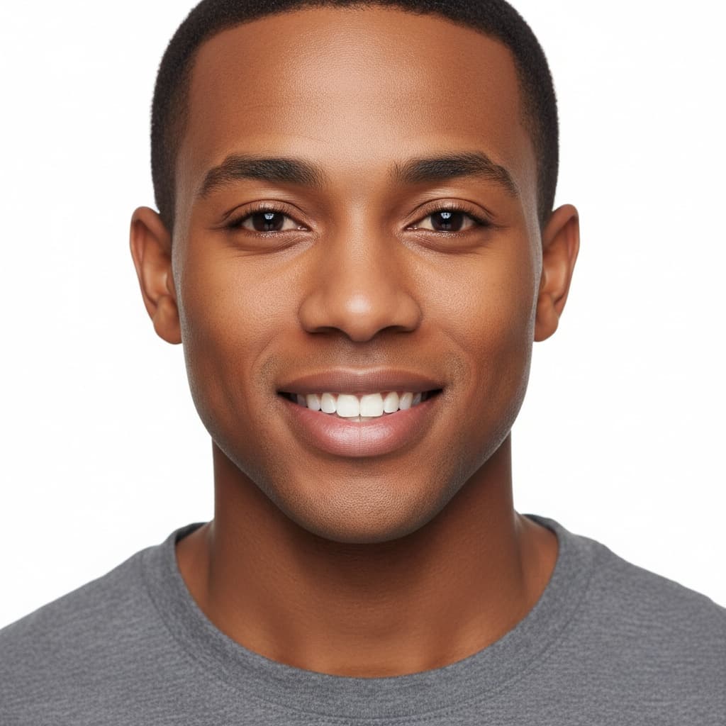 petite black man closeup face expression 41272349
