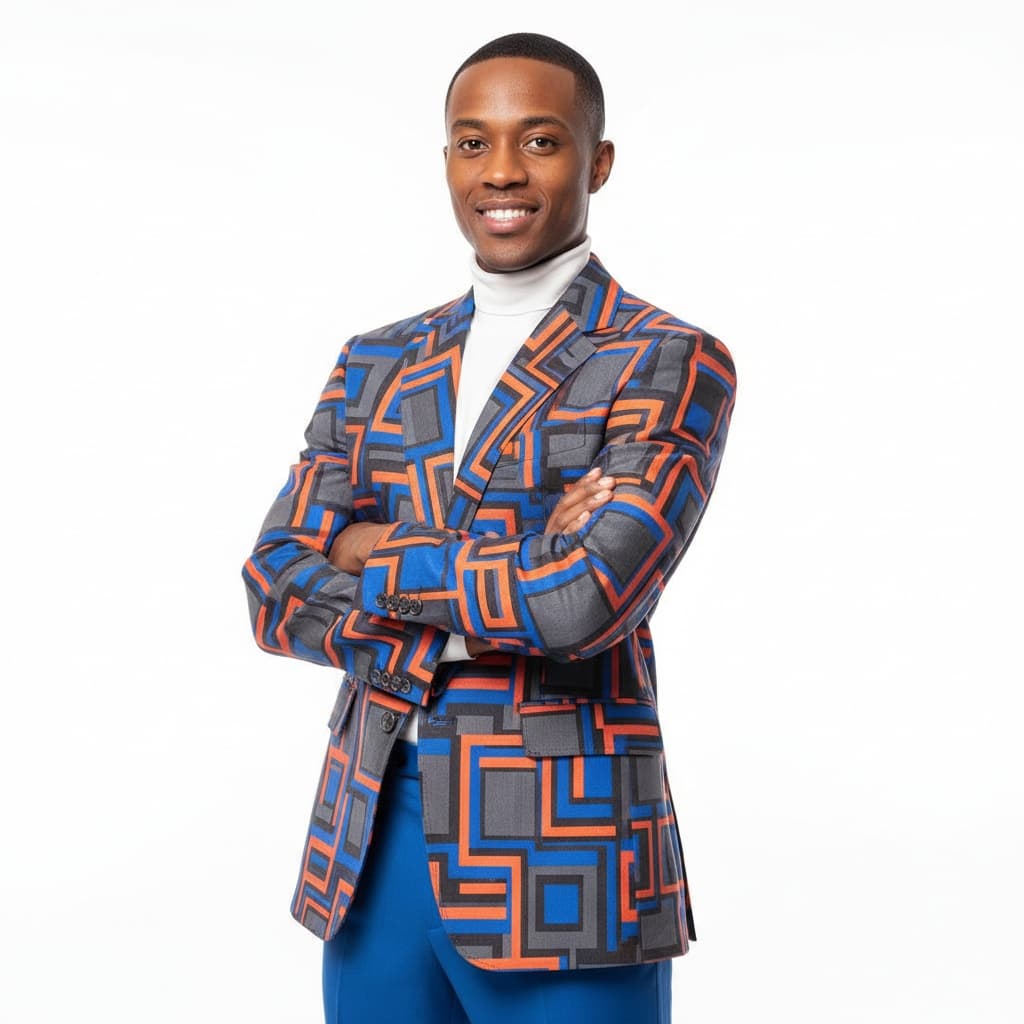 petite black man minimalist white background 27487182