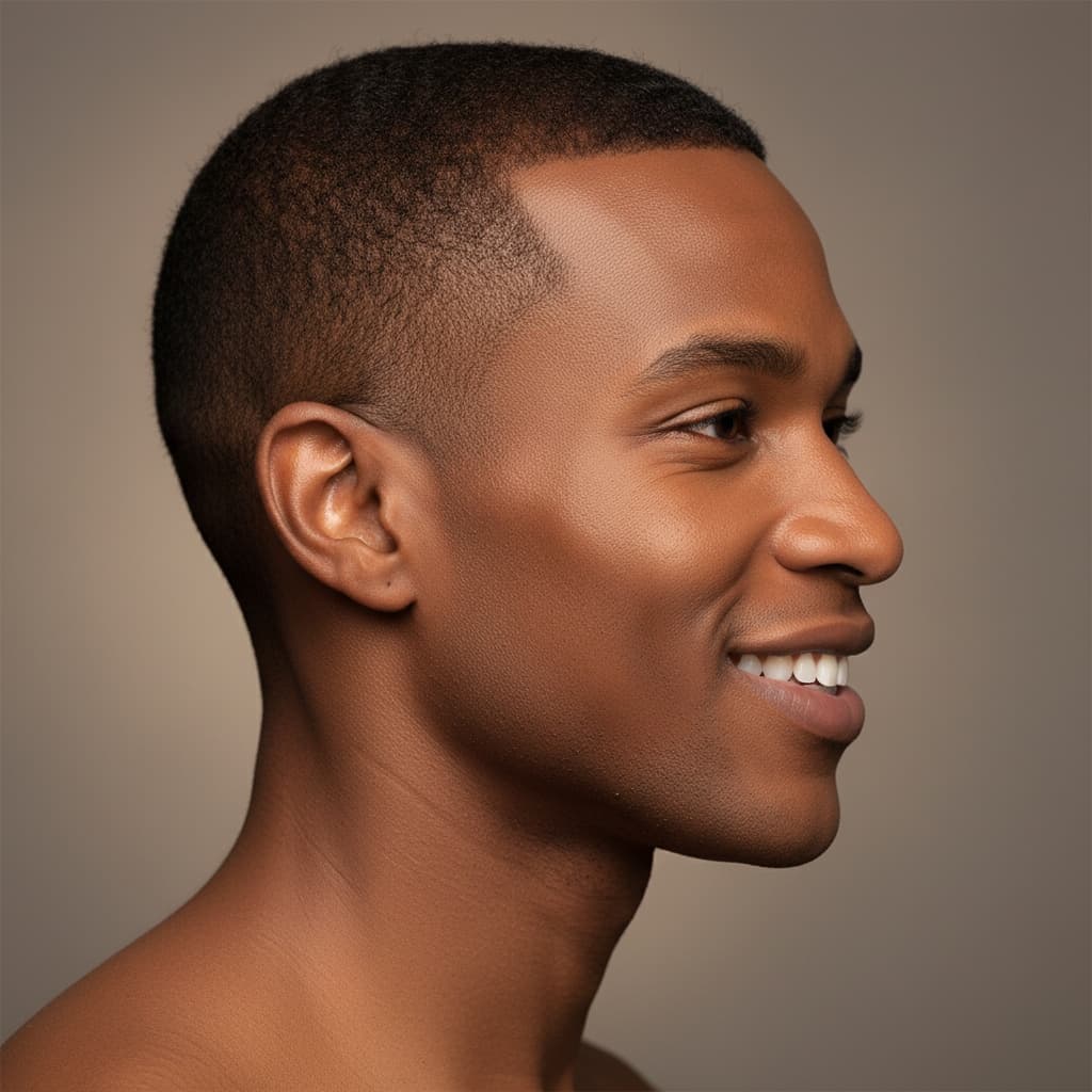 petite black man profile side angle 14265827