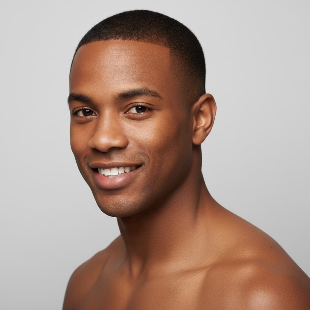 petite black man three quarter angle engaging 93038466