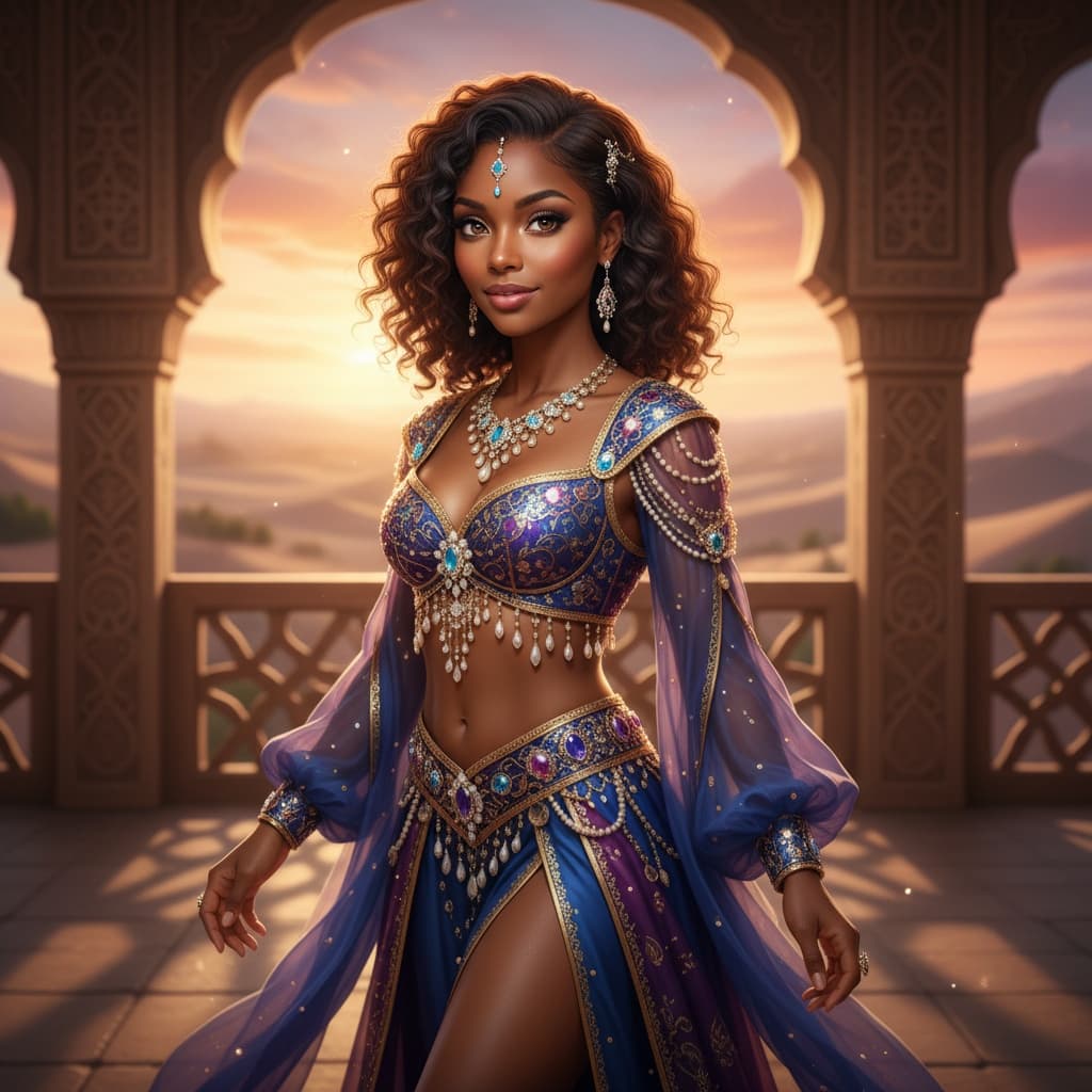 petite black woman arabian nights palace 80007104
