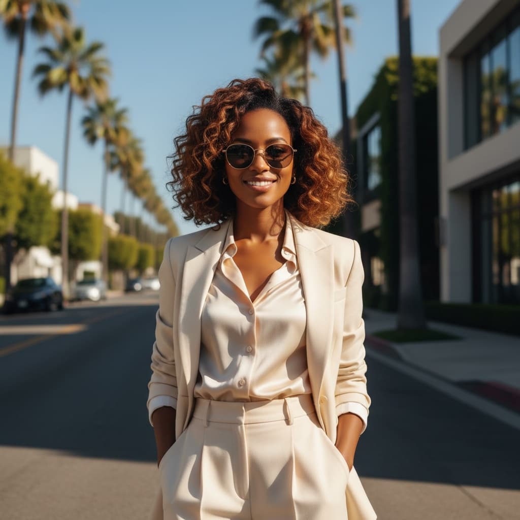 petite black woman beverly hills palm aesthetic 24913748