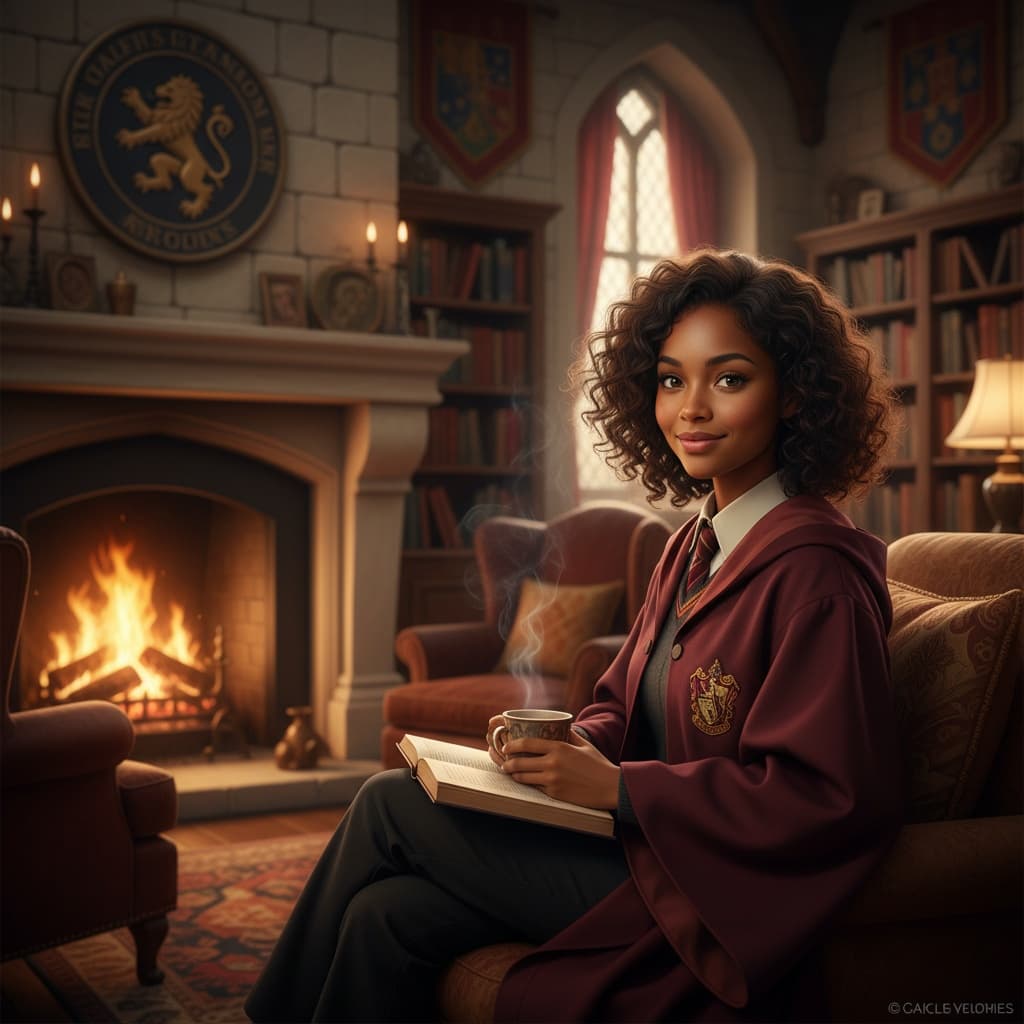petite black woman common room portrait 40969614