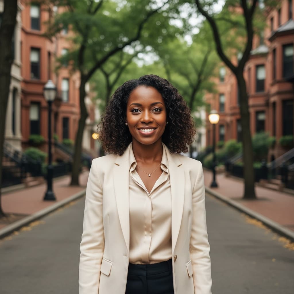 petite black woman commonwealth avenue mall 49597769