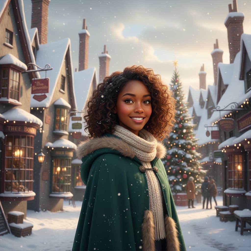 petite black woman hogsmeade village 12767511