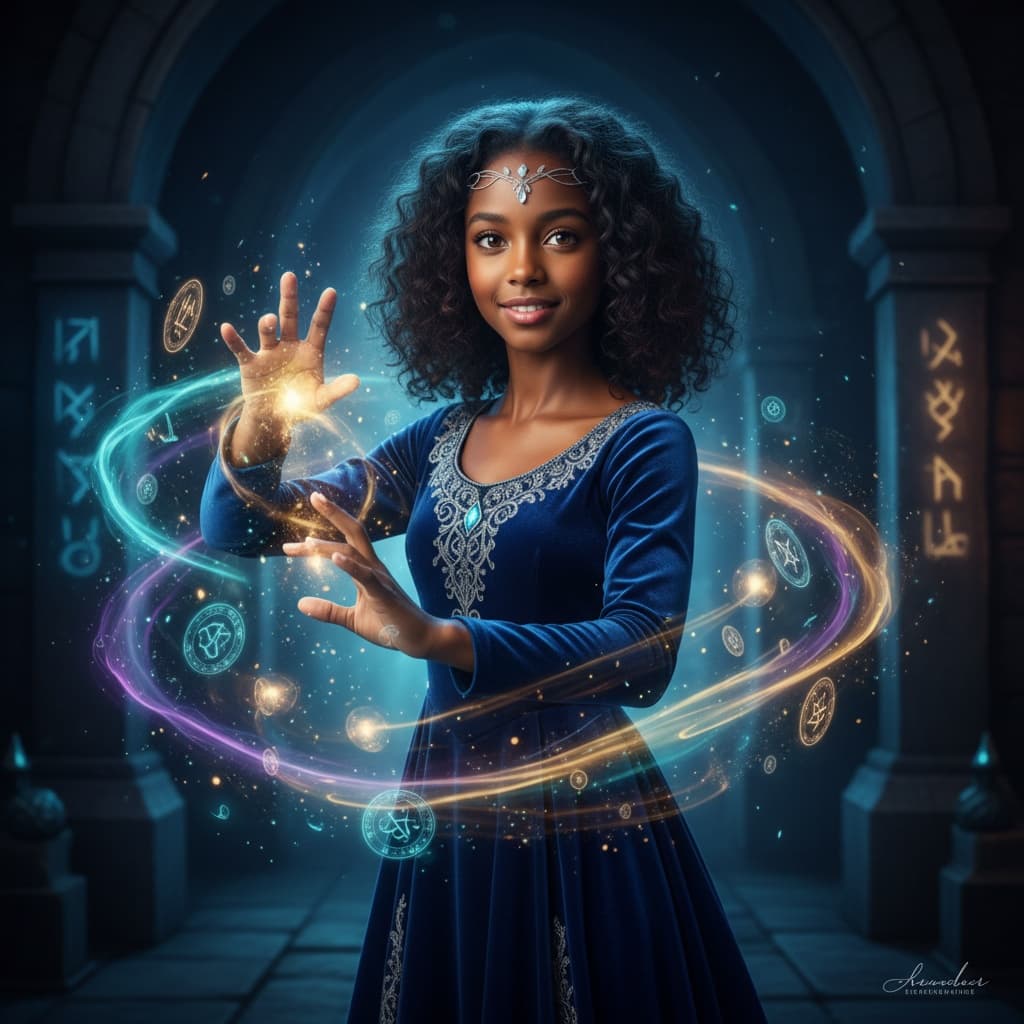 petite black woman magical effect casting 21862500