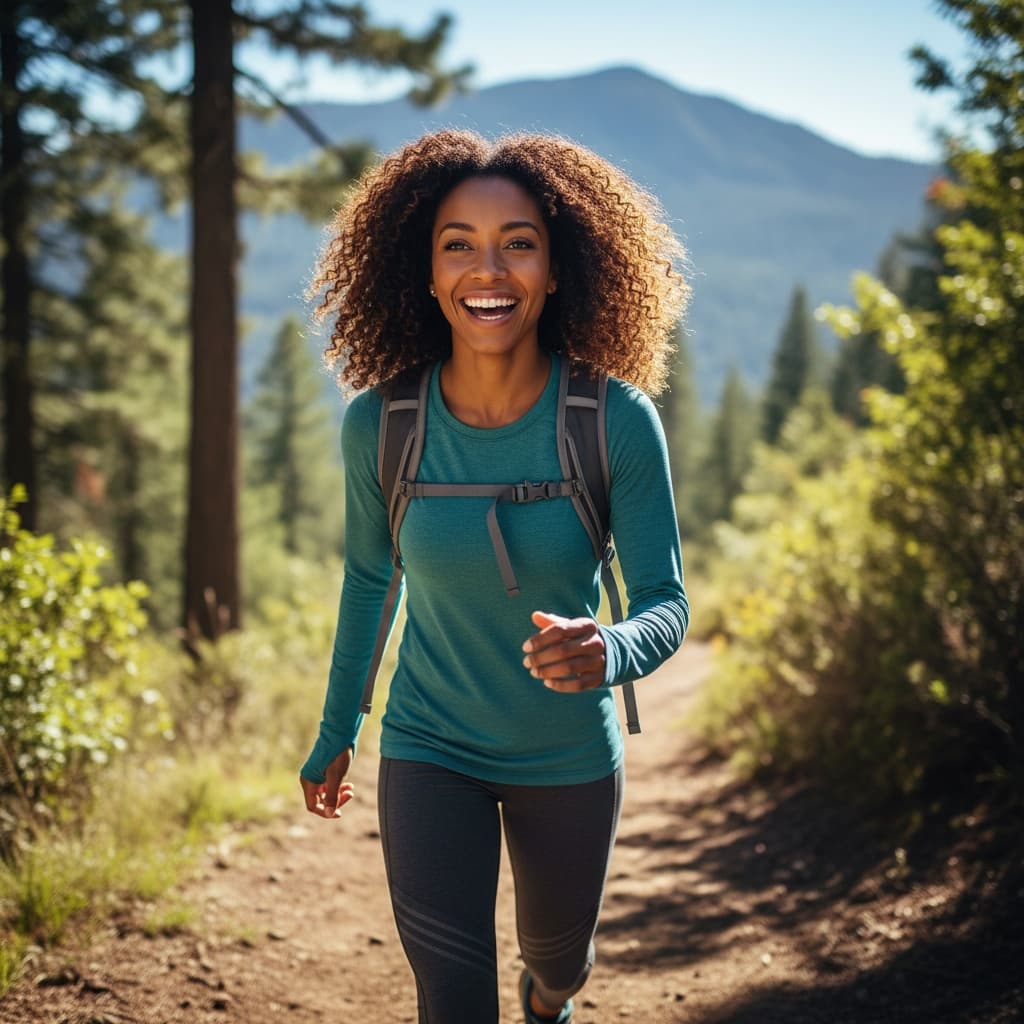 petite black woman outdoor activity authentic 60032418