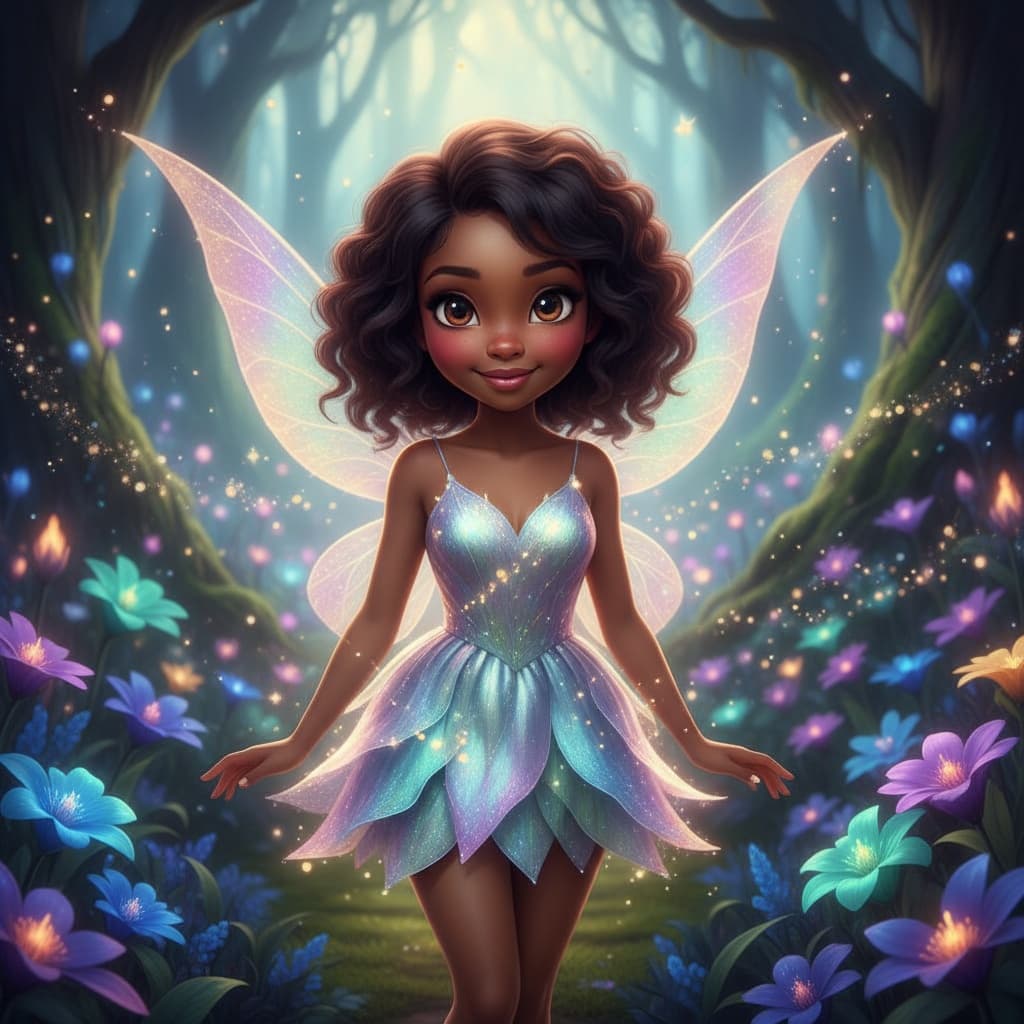 petite black woman pixie hollow fairy 25801531