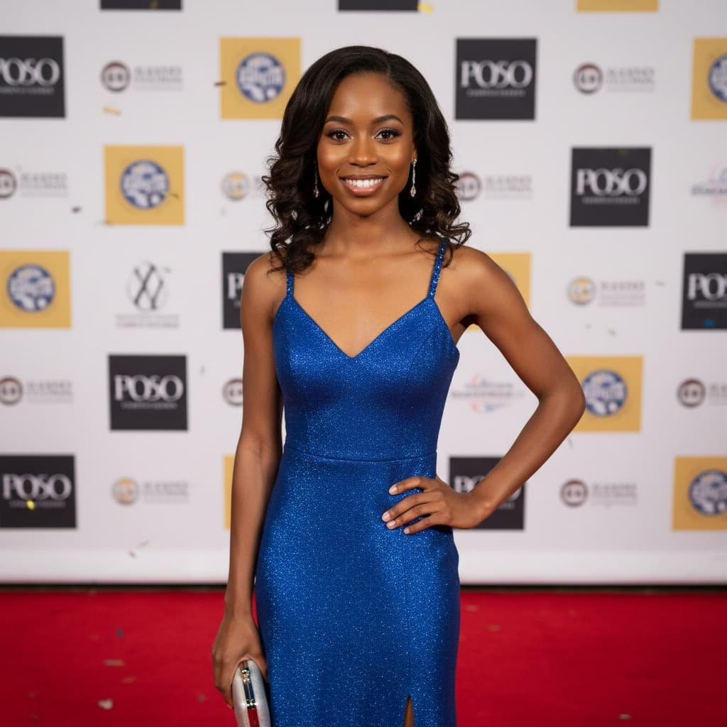 petite black woman red carpet arrival 24363693