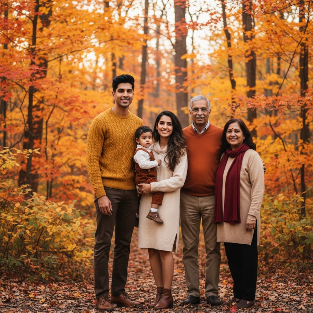 petite indian man autumn fall colors 55472255