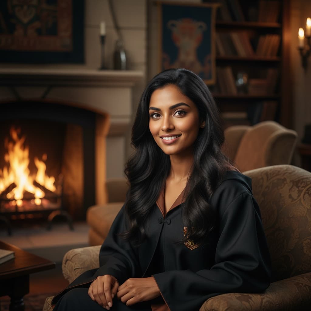 petite indian woman common room portrait 15099397