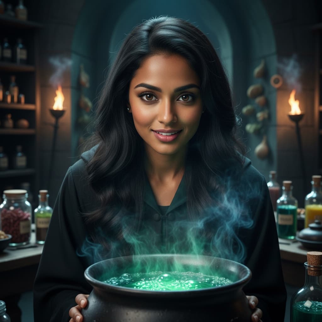 petite indian woman potions classroom 38127517