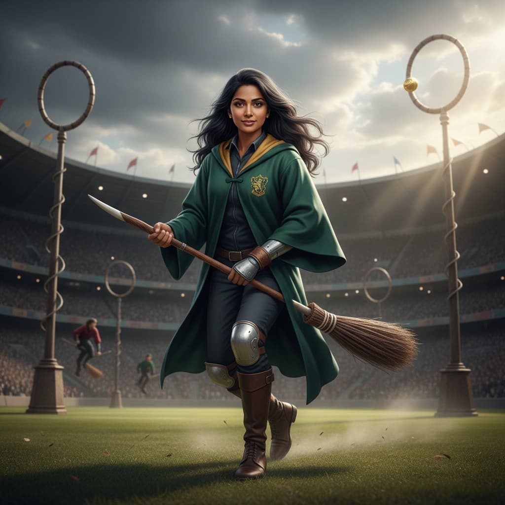 petite indian woman quidditch player 32183122