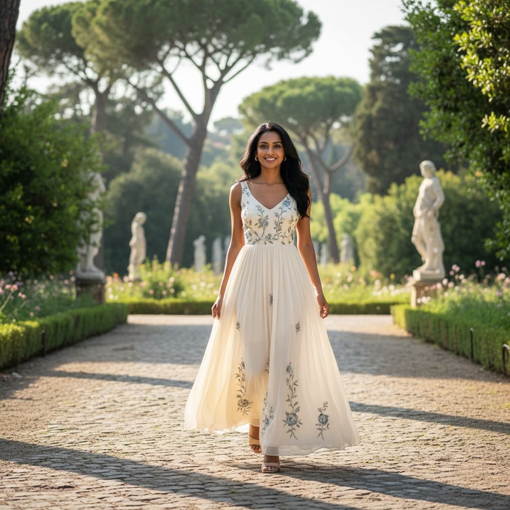petite indian woman villa borghese gardens 62784992