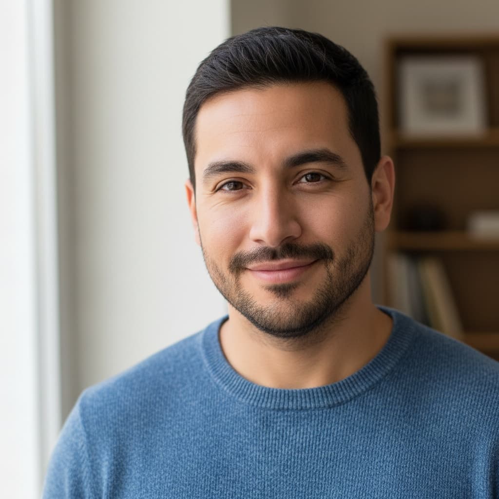 petite latino man natural window light soft 41109159