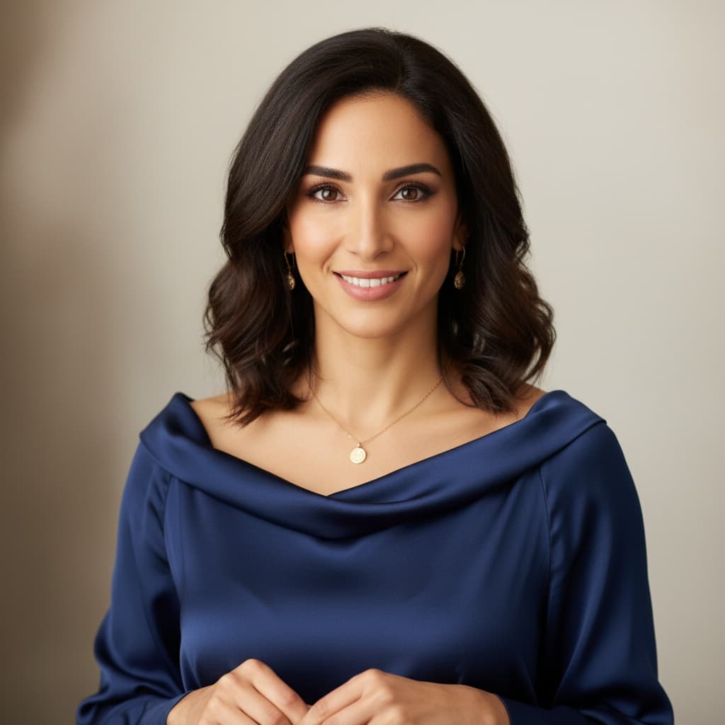 petite middle_eastern woman classic indoor portrait 79450029