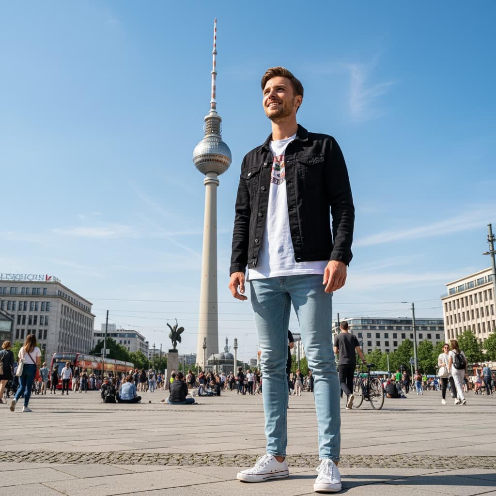 petite white man alexanderplatz tv tower 68952199