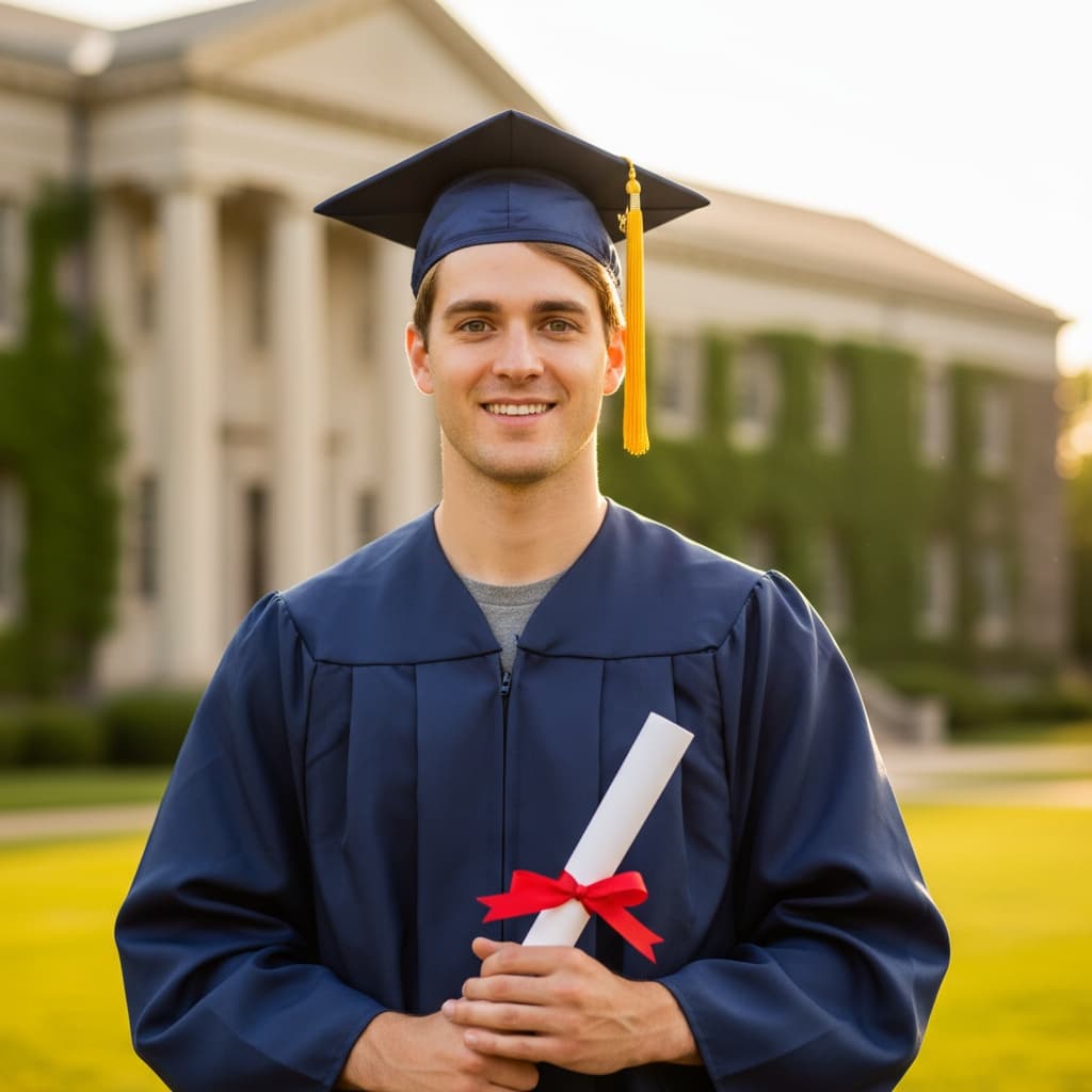 petite white man classic outdoor campus portrait 41482836