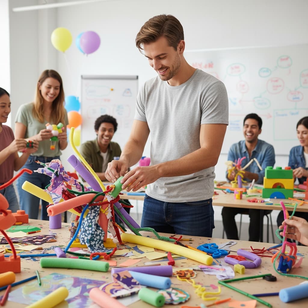 petite white man creative team activity 83408221