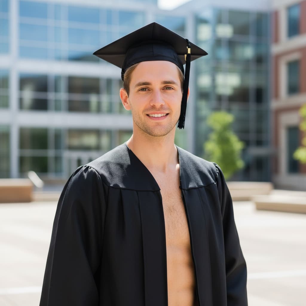 petite white man modern urban campus 89667276